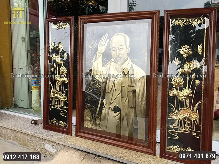H&igrave;nh ảnh nh&igrave;n nghi&ecirc;ng của bức tranh đồng